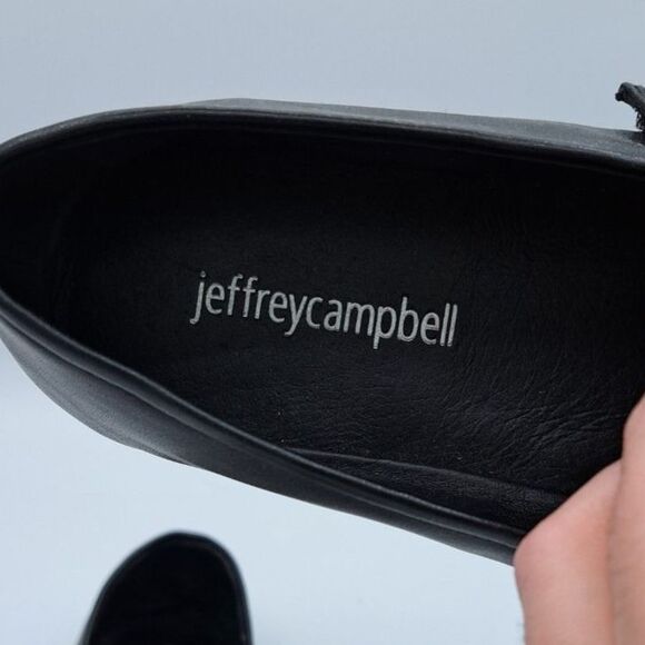 Jeffrey Campbell Mary Jane Ballet Flats Black Stud Embellished Size 7 - Picture 8 of 11